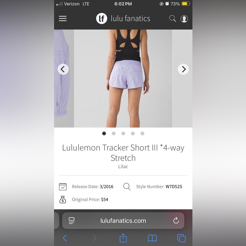 Lululemon Size 6 Tracker Shorts 4” Bundle of 6 - Picture 3 of 11